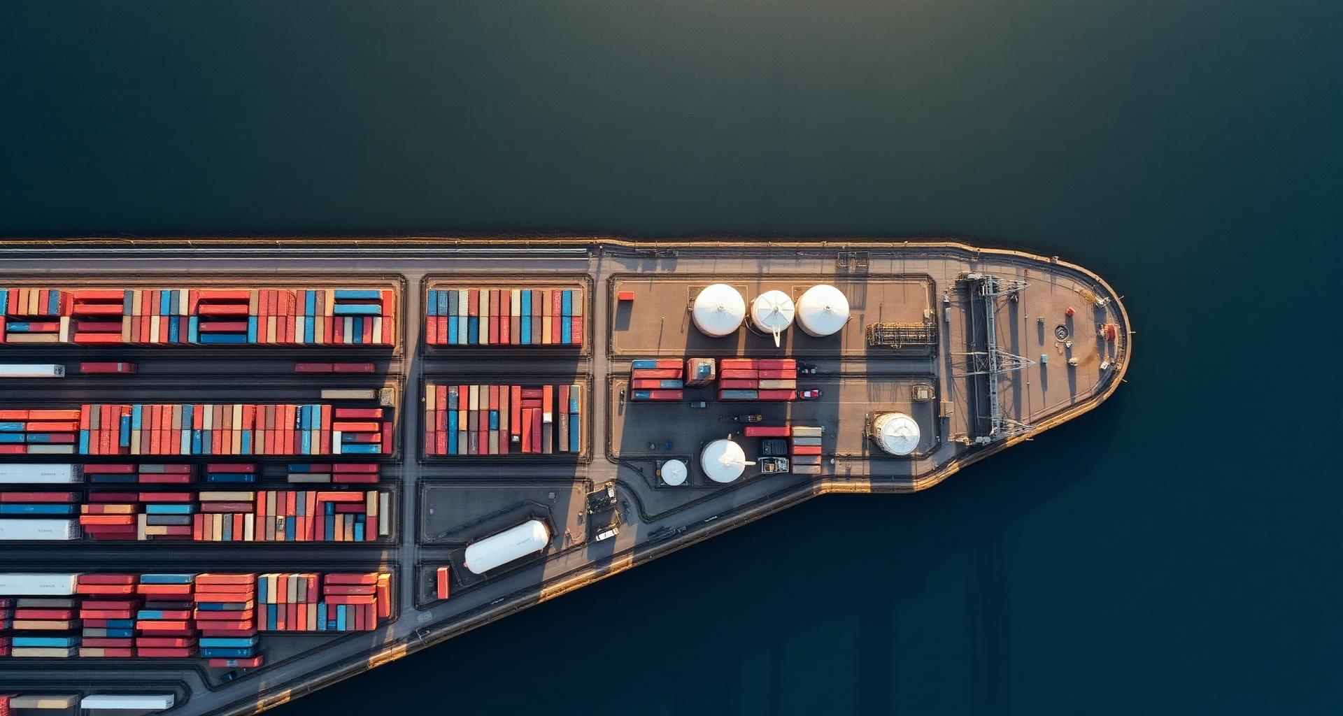 Aerial view of a Western Australian industrial port.